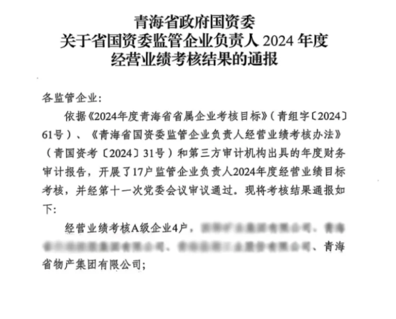 喜報！省物產(chǎn)集團榮獲經(jīng)營業(yè)績考核A級